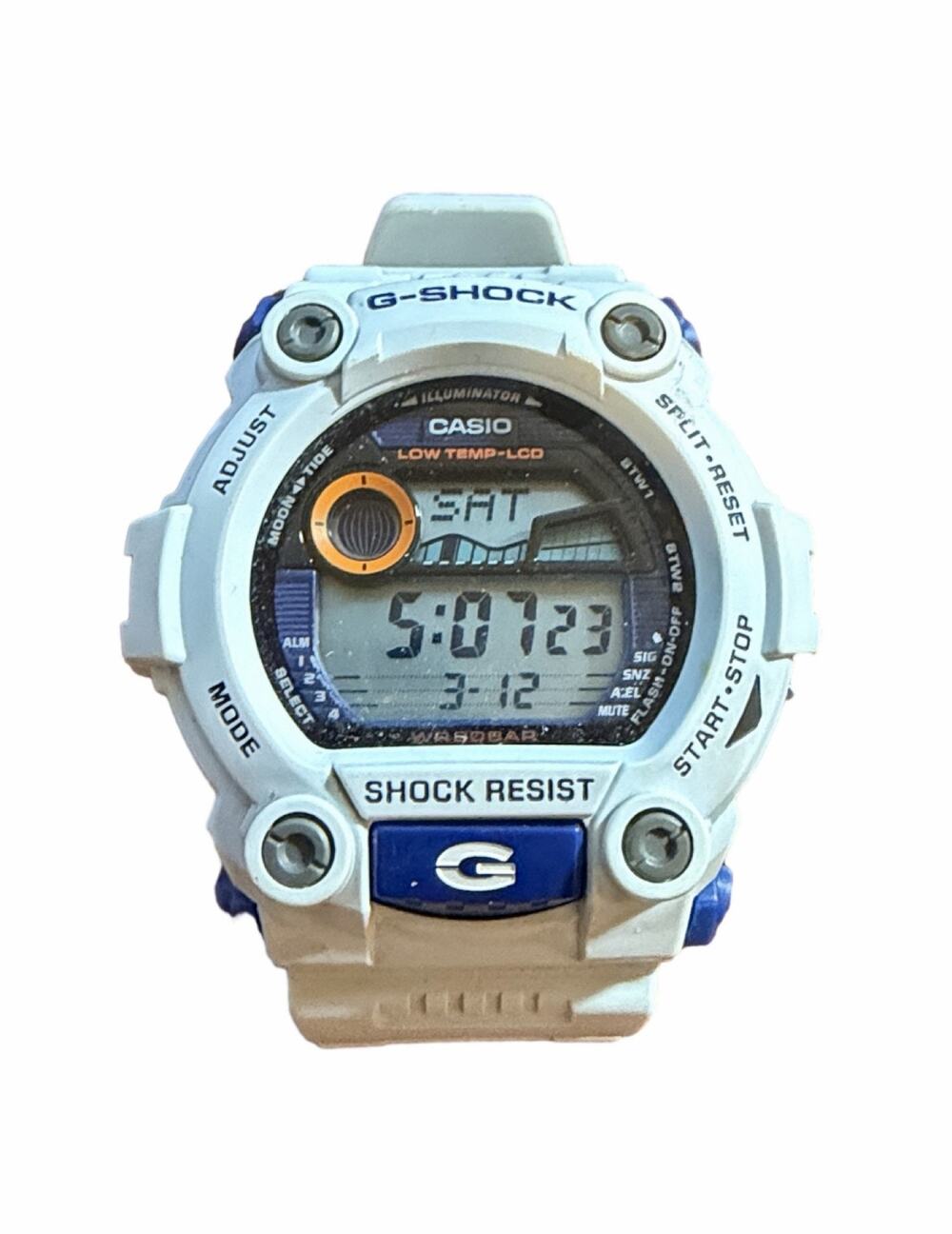 Casio G-Shock G-7900A-7 White Rescue Digital Watch Tide Moon Graph